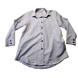 LuLaRoe Women's Gray Long-Sleeve Oversized Shirt Jacket w/Pockets Size Large A41